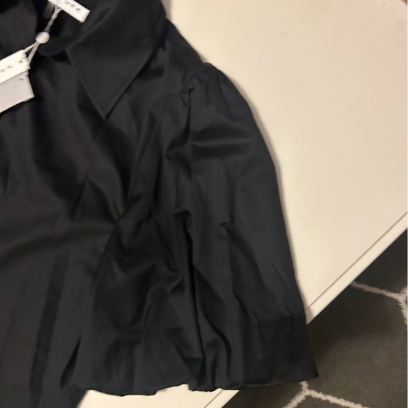 Trina Turk Black Rilee Dress with Puff Sleeves - Picture 6 of 8